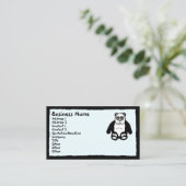 Panda Business Cards Visitenkarte (Stehend Vorderseite)