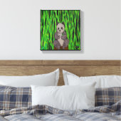 Panda - Canvas Print Leinwanddruck (Insitu (Schlafzimmer))