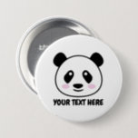 Panda-Cartoon-Buttons mit benutzerdefiniertem Text Button<br><div class="desc">Panda Cartoon Tasten mit eigenem Text. Personalisierte Button-Rücken-Knöpfe für Kinder und Erwachsene. Benutzerdefinierte Schaltflächen mit süße Tier-Design. Fügen Sie Ihren eigenen Namen oder ein lustiges Zitat hinzu. Spaß für die Geburtstagsparty und mehr.</div>