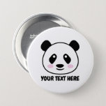 Panda-Cartoon-Buttons mit benutzerdefiniertem Text Button<br><div class="desc">Panda Cartoon Tasten mit eigenem Text. Personalisierte Button-Rücken-Knöpfe für Kinder und Erwachsene. Benutzerdefinierte Schaltflächen mit süße Tier-Design. Fügen Sie Ihren eigenen Namen oder ein lustiges Zitat hinzu. Spaß für die Geburtstagsparty und mehr.</div>