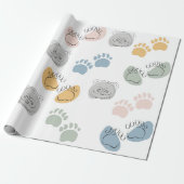 Panda Cartoon Kids Baby Wrappaper Geschenkpapier (Ungerollt)