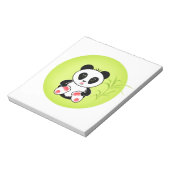 Panda, Cartoon, Kinder Notizblock (Rotiert)