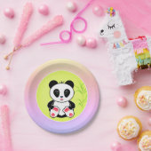 Panda, Cartoon, Kinder Pappteller (Party)