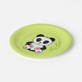 Panda, Cartoon, Kinder Pappteller (Schrägansicht)