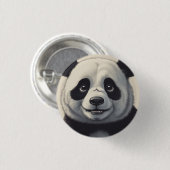 Panda Cartoon Zeichne Kunst Button (Vorne & Hinten)