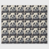 Panda Cartoon Zeichne Kunst Geschenkpapier (Flach)