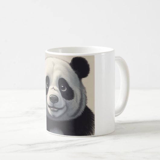 Panda Cartoon Zeichne Kunst Kaffeetasse (VorderseiteRechts)