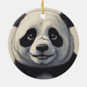 Panda Cartoon Zeichne Kunst Keramik Ornament (Hinten)