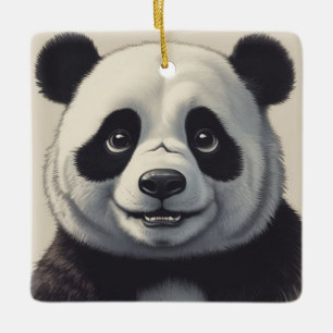 Panda Cartoon Zeichne Kunst Keramikornament