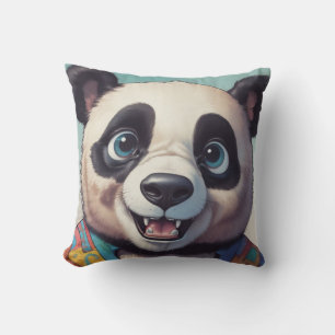 Panda Cartoon Zeichne Kunst Kissen