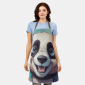 Panda Cartoon Zeichne Kunst Schürze (Getragen)
