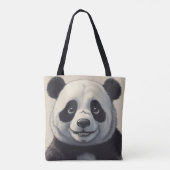 Panda Cartoon Zeichne Kunst Tasche (Rückseite)
