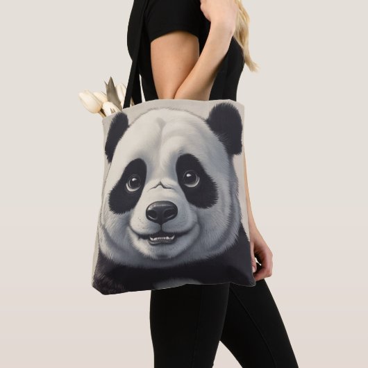 Panda Cartoon Zeichne Kunst Tasche (Von Nahem)
