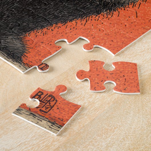 Panda & Cat in Red - Funny Puzzle (Seite)