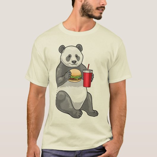 Panda Cheeseburger T-Shirt (Vorderseite)