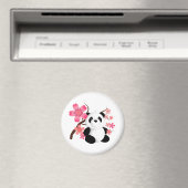 Panda Cherry Blossoms Magnet (In Situ (Geschirrspüler))