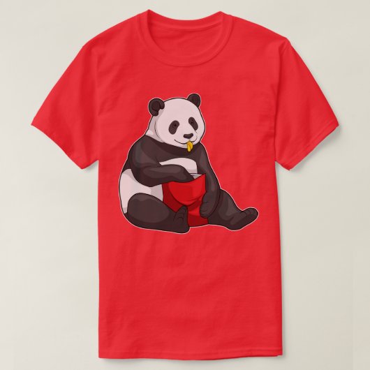 Panda Chips Beutel T-Shirt (Design vorne)