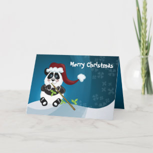 Panda Christmas Feiertagskarte