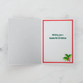 Panda Christmas Folded Greeting Card Karte (Innenseite)