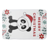 Panda Christmas Snow Winter Animals Pandas Bath Ma Badematte (Vorderseite)