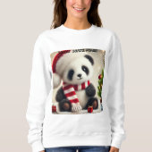 Panda Christmas Sweatshirt (Vorderseite)