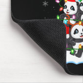 Panda Christmas Tree Lights Xmas Sweater Holiday P Mousepad (Ecke)