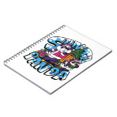 Panda Christmas Tree Notizblock (Linke Seite)