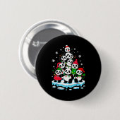 Panda Christmas Tree Panda Lover Xmas Squad Men Wo Button (Vorne & Hinten)