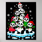 Panda Christmas Tree Panda Lover Xmas Squad Men Wo Poster (Vorne)
