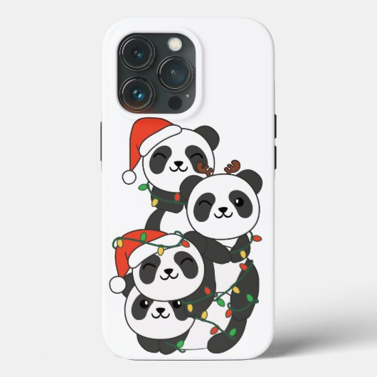 Panda Christmas Tree Weihnachtsanimals Pandas Case-Mate iPhone Hülle (Rückseite)