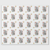 Panda Christmas Tree Weihnachtsanimals Pandas Geschenkpapier (Flach)