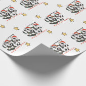 Panda Christmas Tree Weihnachtsanimals Pandas Geschenkpapier (Ecke)