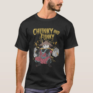 Panda Chunky aber Funky Weightlift Bodybuilding T-Shirt