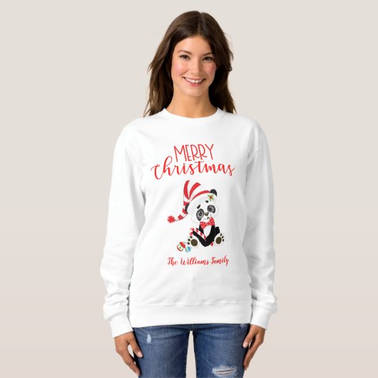 Panda Claus Sweatshirt (Vorne ganz)