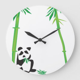 Panda Clock Große Wanduhr