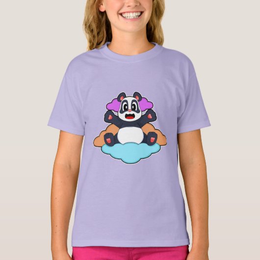 Panda Clouds T-Shirt (Vorderseite)