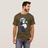 Panda Coffee Cup T-Shirt (Vorne ganz)