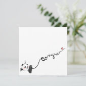 Panda Congratulations Card Karte (Stehend Vorderseite)