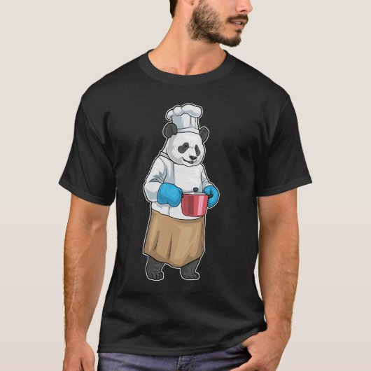 Panda Cook Cooking pot Cooking T-Shirt (Vorderseite)