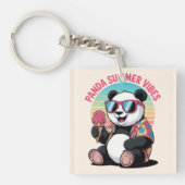 PANDA COOL SOMMER EIS KIND SCHLÜSSELANHÄNGER (Vorderseite)