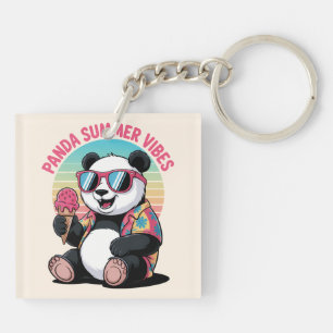 PANDA COOL SOMMER EIS KIND SCHLÜSSELANHÄNGER