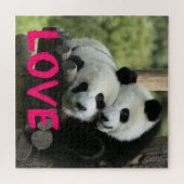 Panda Couple Puzzle Personalize (Horizontal)
