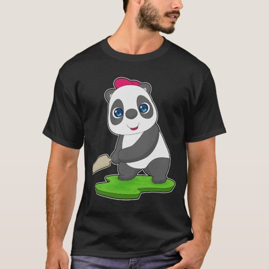 Panda Cricket T-Shirt (Vorderseite)