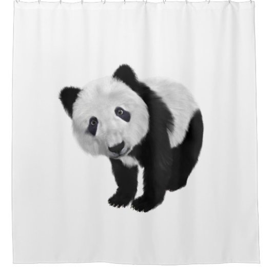 Panda Cub Duschvorhang (Vorderseite)