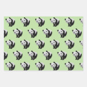 Panda Cub Green Geschenkpapier Set (Vorderseite 3)