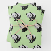 Panda Cub Green Geschenkpapier Set (Beispiel)