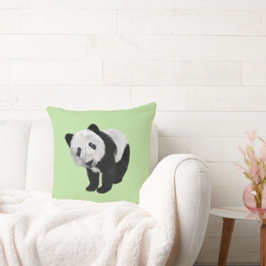 Panda Cub Green Kissen (Liege)