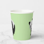 Panda Cub Green Pappbecher (Links)