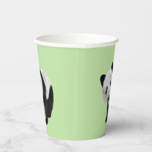 Panda Cub Green Pappbecher (Rechts)