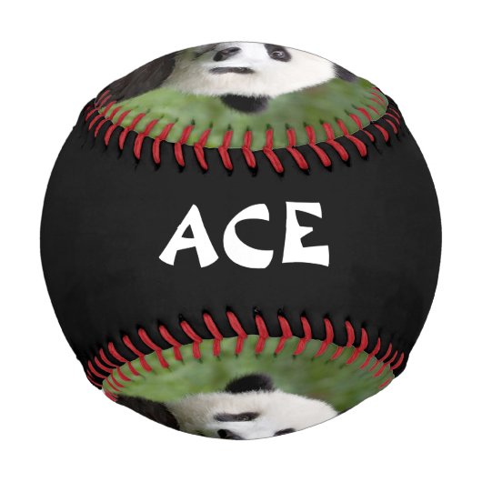 Panda cub Malerei Baseball (Rückseite)